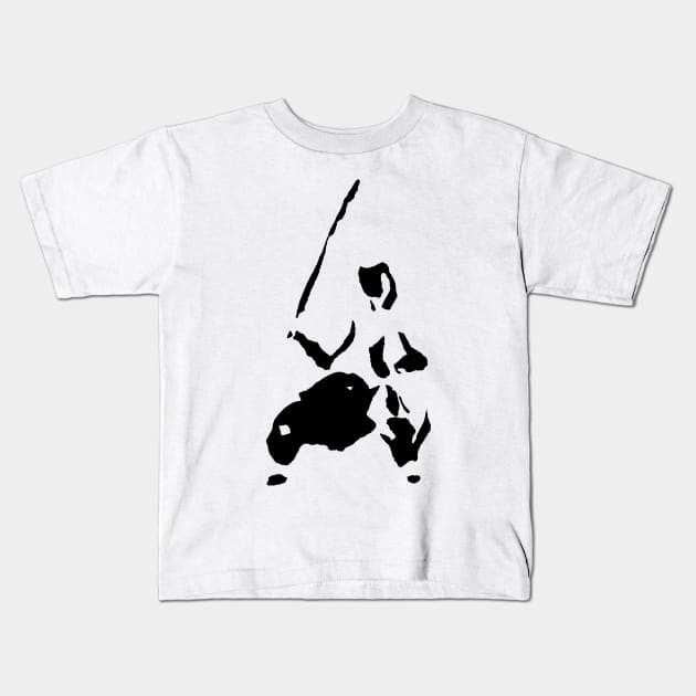 Kendo figure Kids T-Shirt by Nikokosmos